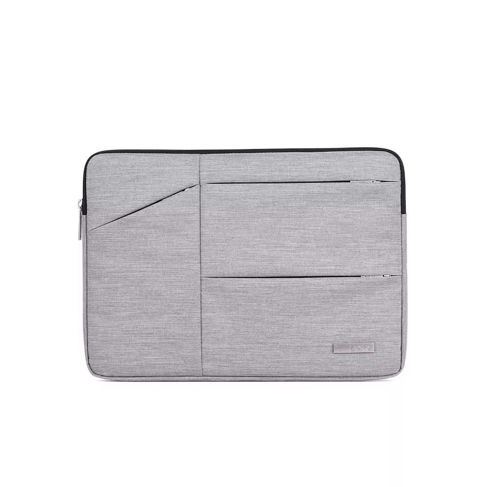 Etui Canvas na laptopa 16,4" z kieszonkami - Kolor: szary