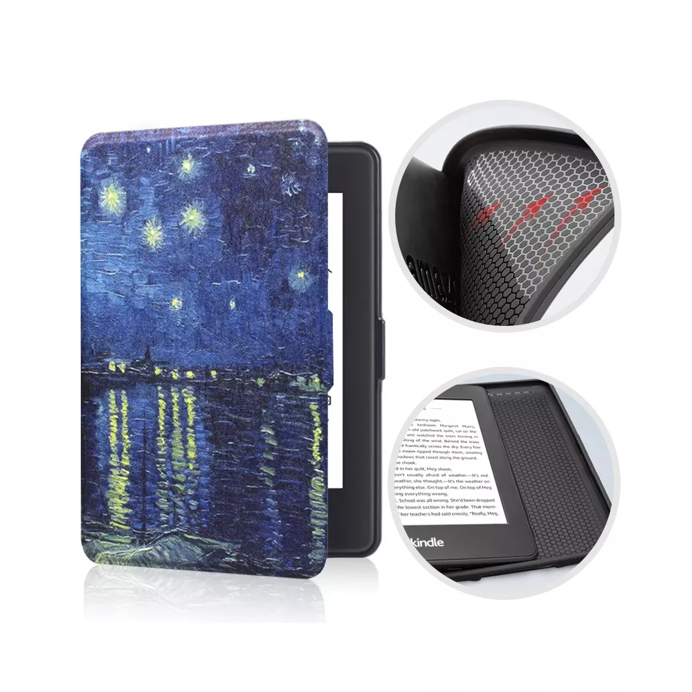 Etui Kindle Paperwhite 1/2/3 silikonowy tył wzory - Kolor: 24. Starry night