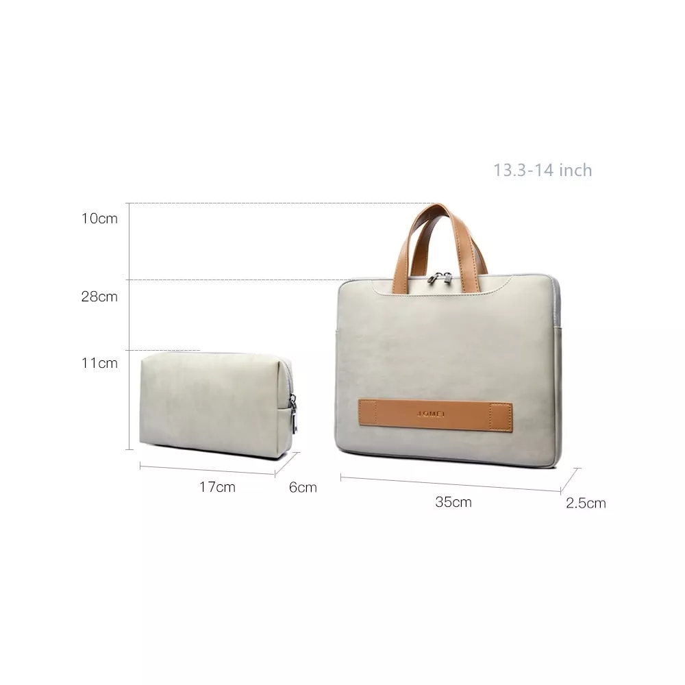 Etui JQ na laptopa 13,3" 14,1" eco skóra