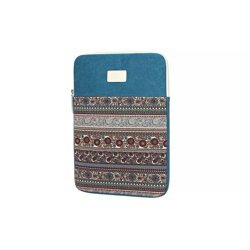 Etui etno Canvas na laptopa 14,1" - Kolor: niebieski
