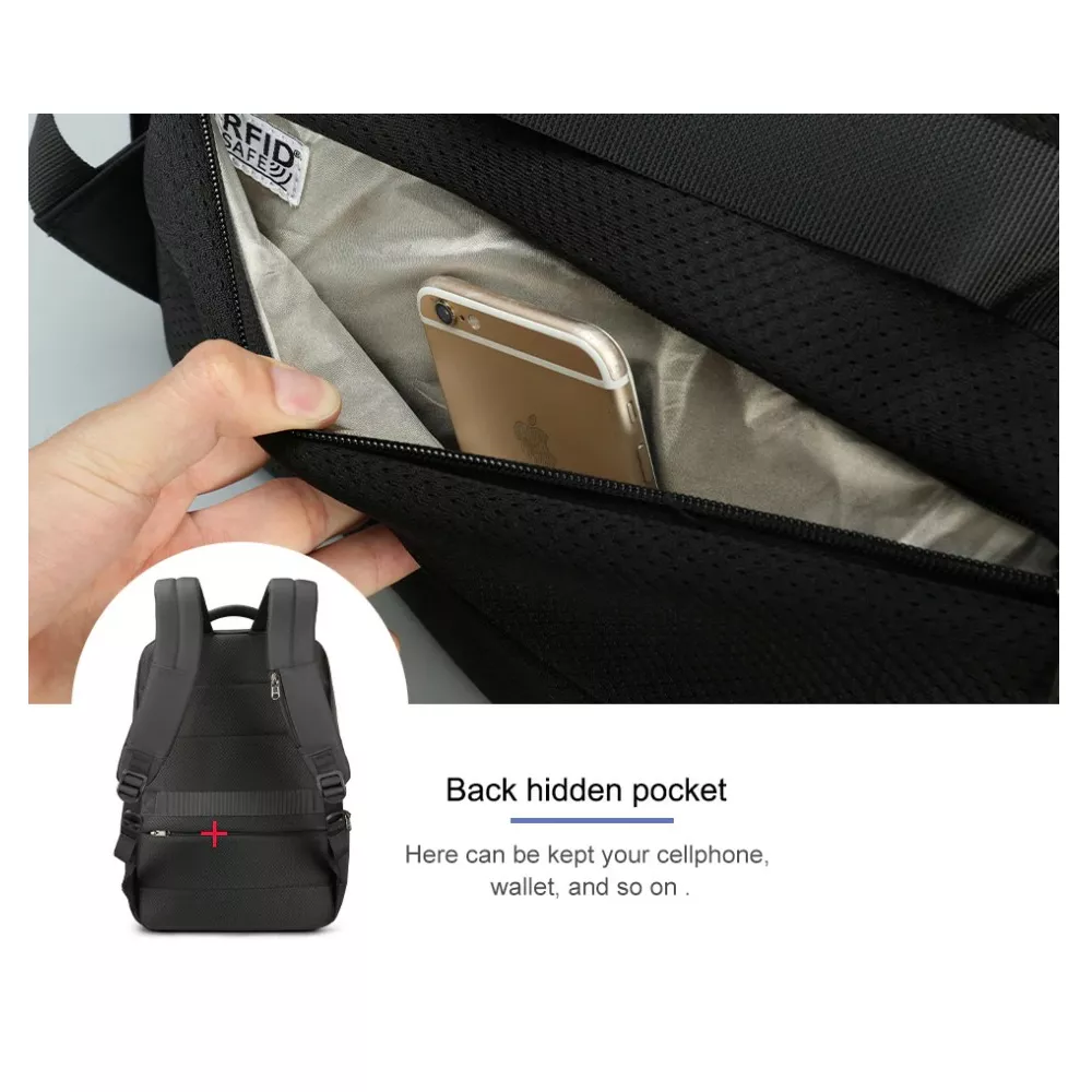 Plecak Tigernu na laptopa 15,6" - 16,4" T-B3668 z USB