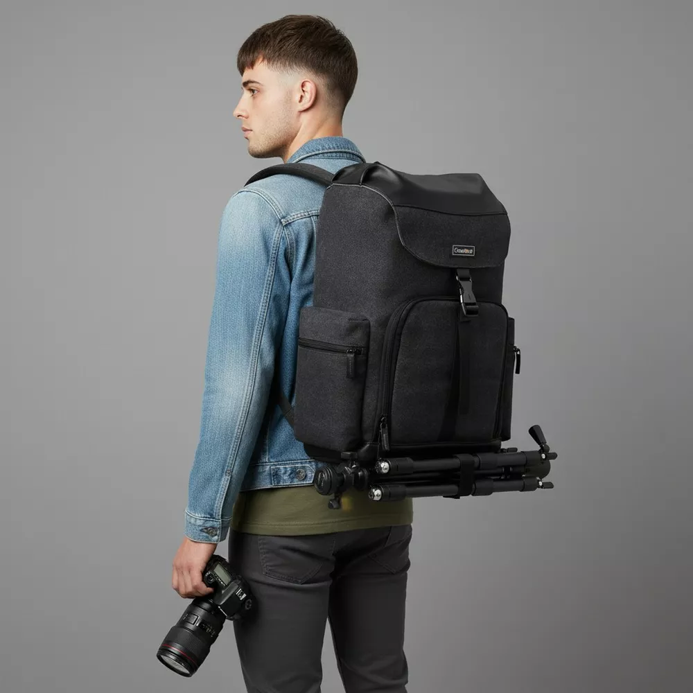 Plecak fotograficzny Caden M8 na aparat + laptopa 15,6"