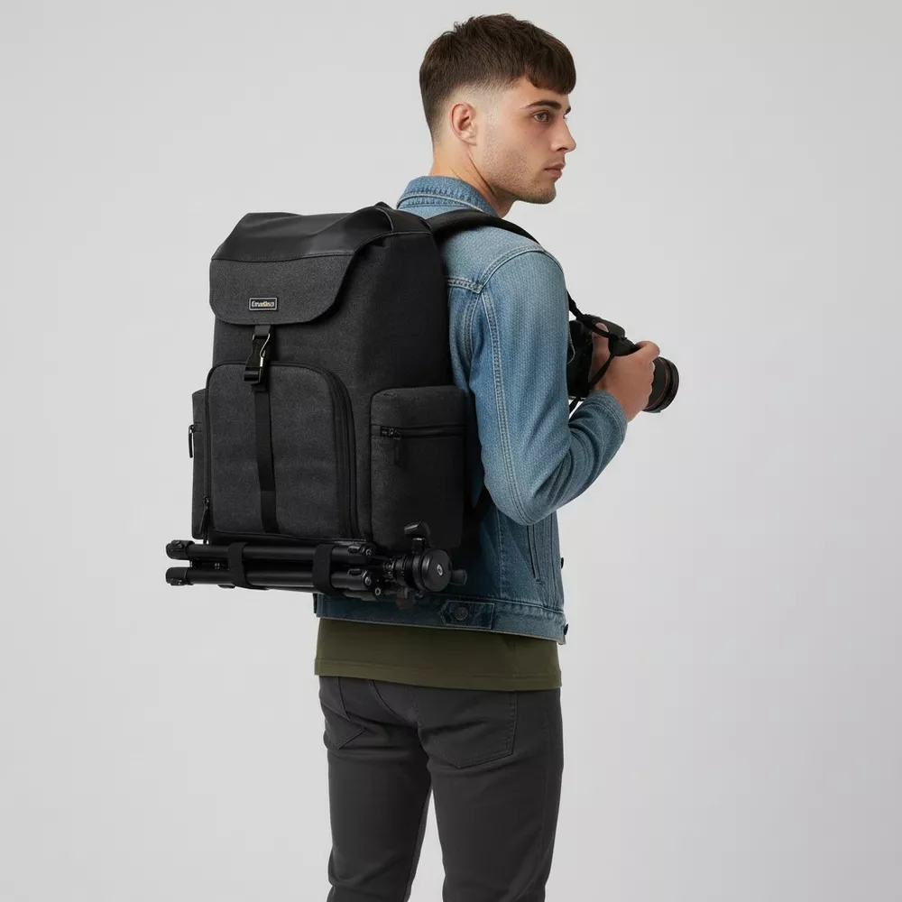 Plecak fotograficzny Caden M8 na aparat + laptopa 15,6"