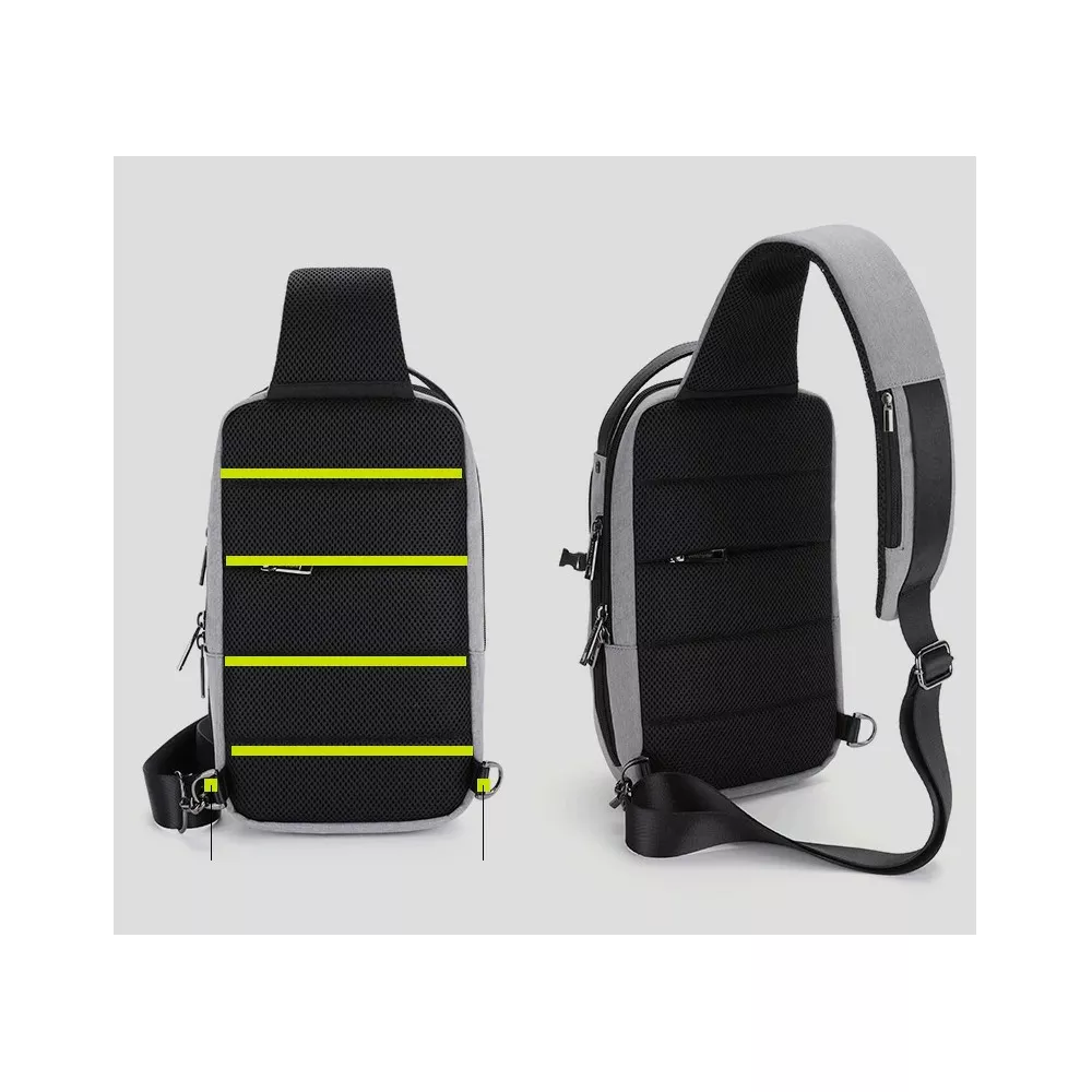 Plecak miejski Arctic Hunter na jedno ramię organizer z USB XB00105