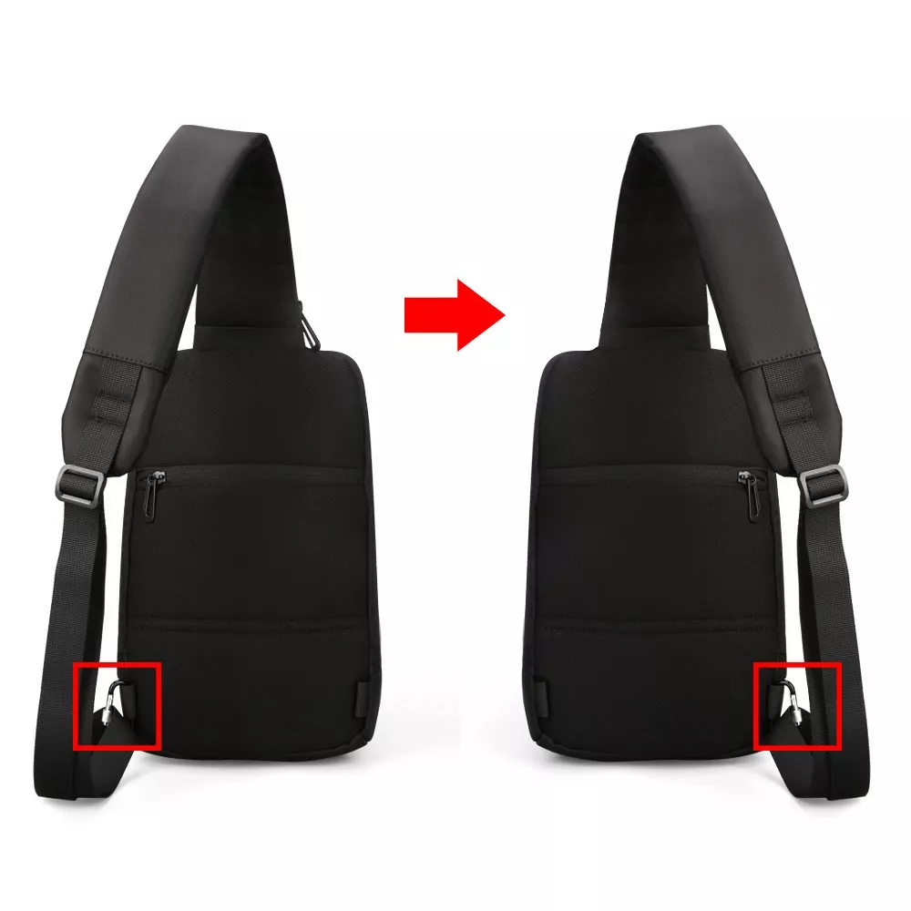 Plecak miejski Kingsons na jedno ramię organizer z USB KS3174W
