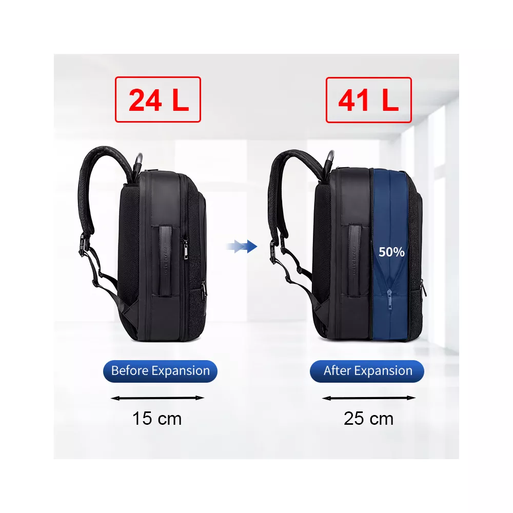Plecak/torba Arctic Hunter na laptopa 17,3" B00227L z USB bagaż podręczny 41L