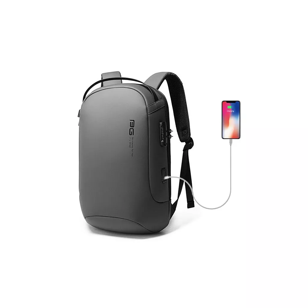 Antykradzieżowy plecak Bange na laptopa 15,6" BG-7225 z USB - Kolor: szary