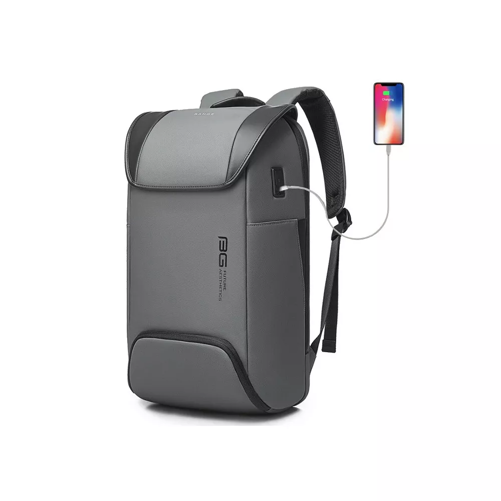 Antykradzieżowy plecak Bange na laptopa 15,6" BG-7276 z USB - Kolor: szary