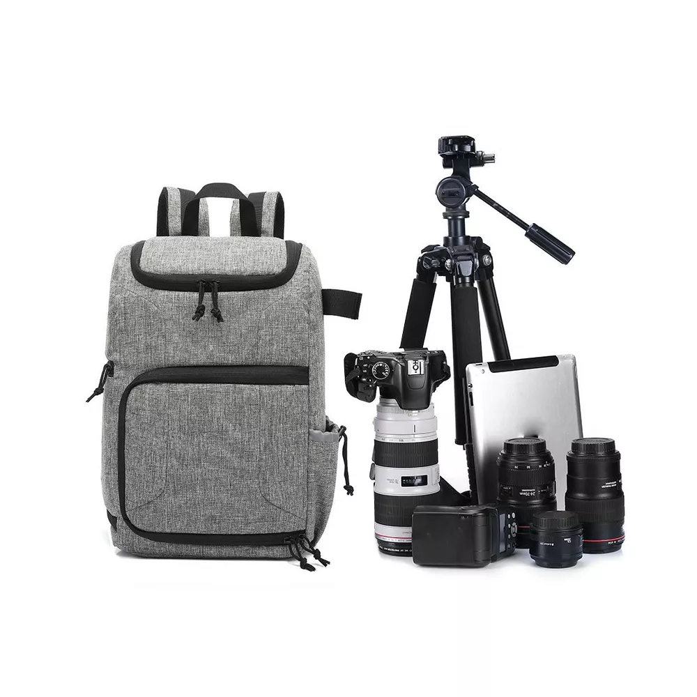 Plecak fotograficzny na aparat Mason + laptopa 13,3" - Kolor: szary
