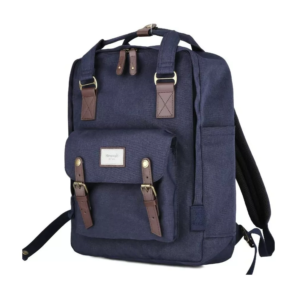 Plecak Himawari HM1010 na laptopa 15,6" vintage - Kolor: 02. granatowy