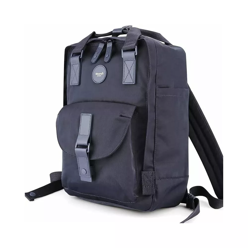 Plecak Himawari HM200 na laptopa 13,3" 14,1" vintage - Kolor: 10. granatowy (czarne wnętrze)