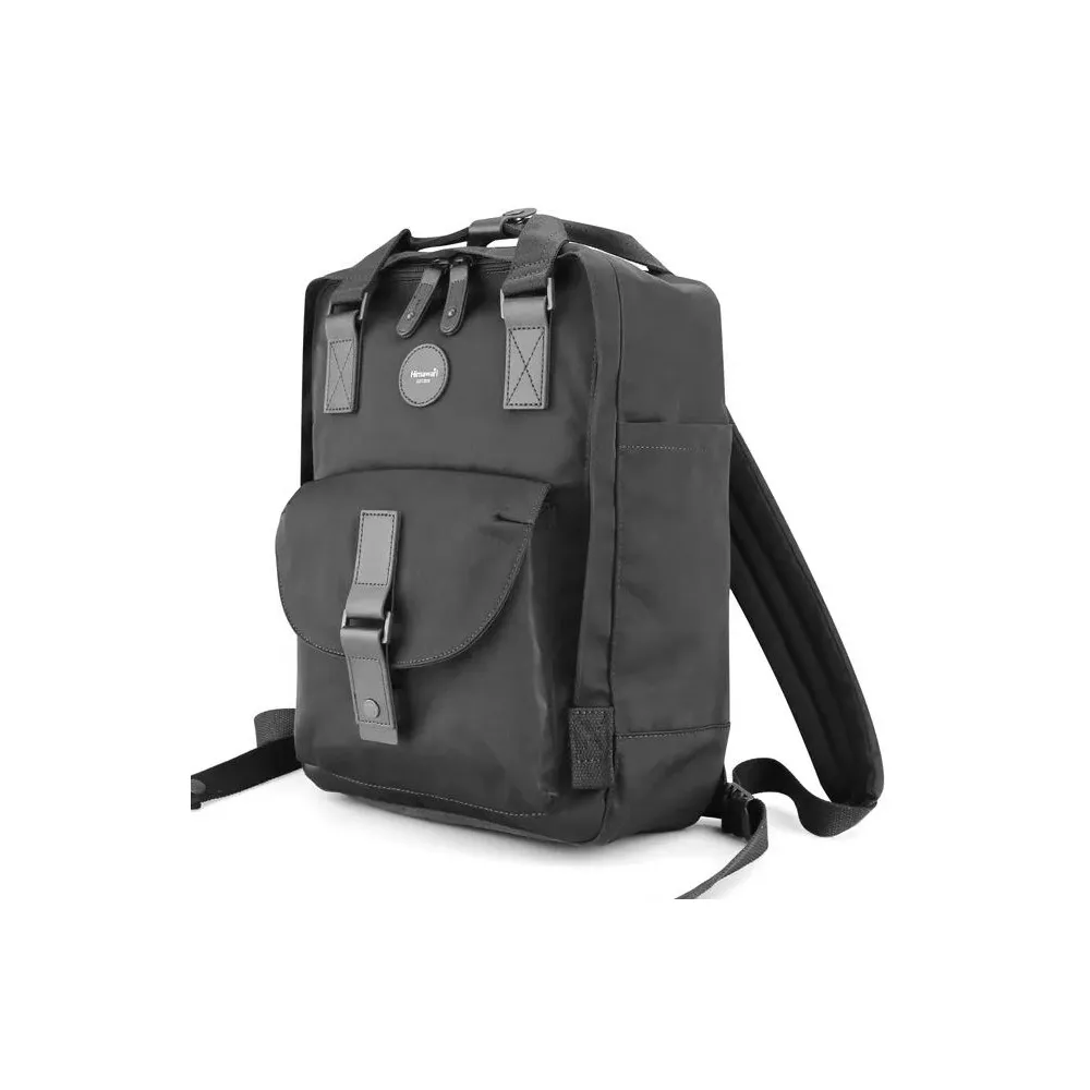 Plecak Himawari HM200 na laptopa 13,3" 14,1" vintage - Kolor: 09. czarny (czarne wnętrze)