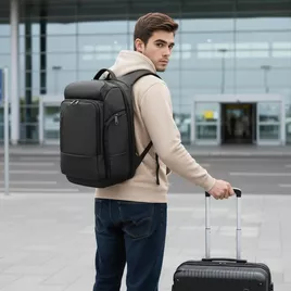 Plecak Nigeer na laptopa 17,3" 1755 bardzo pojemny bagaż podręczny z USB