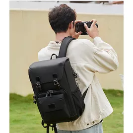 Plecak fotograficzny na aparat + laptopa 14,1" vintage