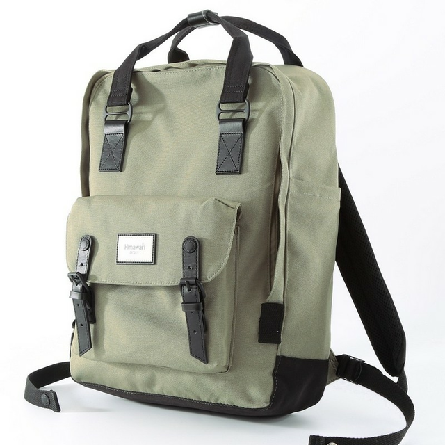 Plecak Himawari HM1010 na laptopa 15,6&quot; vintage - Kolor: 09. zielony