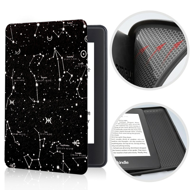Etui Kindle 10 Touch silikonowy tył wzory - Kolor: 10. Constellation