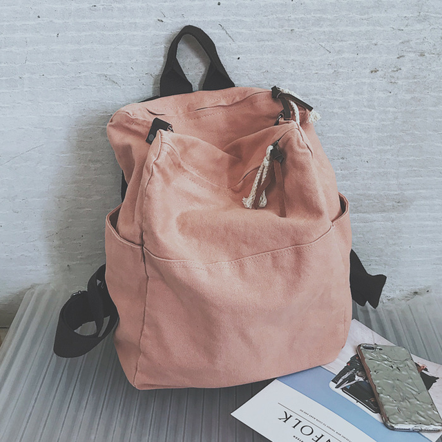 OUTLET -50% Torba/plecak vintage bardzo pojemny worek - Kolor: różowy