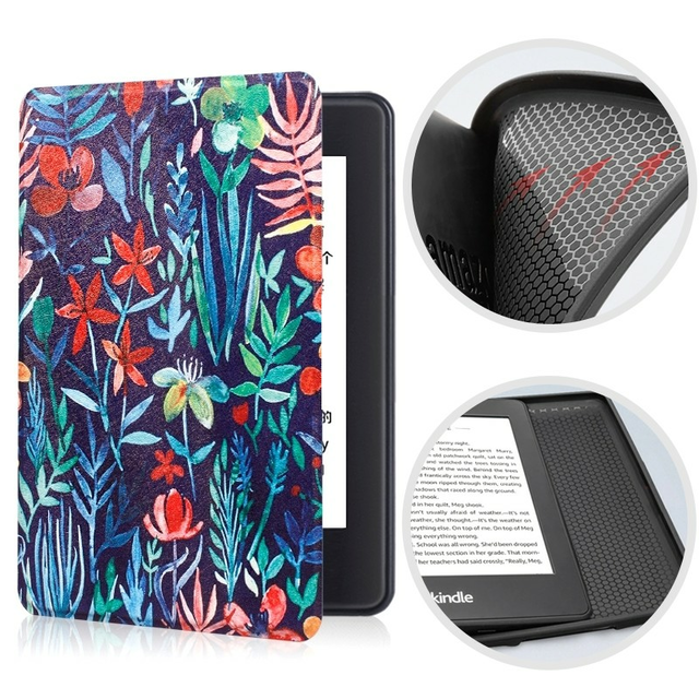 Etui Kindle 10 Touch silikonowy tył wzory - Kolor: 14. Meadow