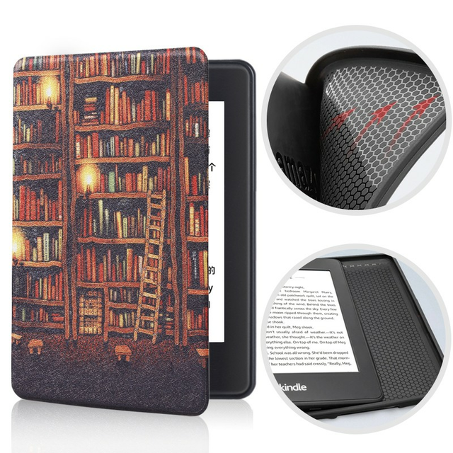 Etui Kindle 10 Touch silikonowy tył wzory - Kolor: 15. Library