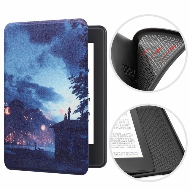 Etui Kindle 10 Touch silikonowy tył wzory - Kolor: 20. Lanterns