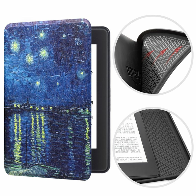 Etui Kindle 10 Touch silikonowy tył wzory - Kolor: 24. Starry night