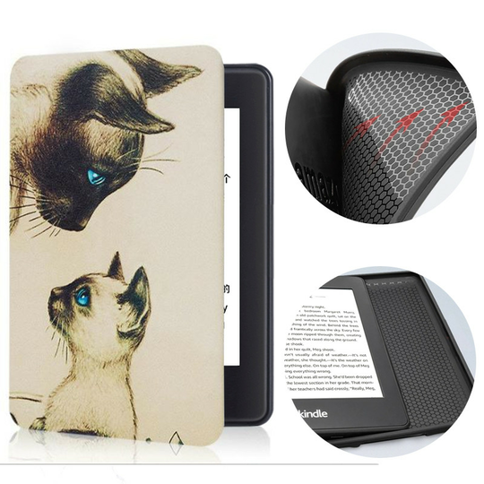 Etui Kindle 10 Touch silikonowy tył wzory - Kolor: 37. Cats