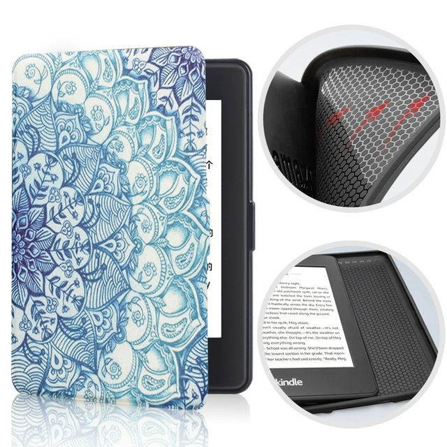 Etui Kindle Paperwhite 1/2/3 silikonowy tył wzory - Kolor: 03. Mandala