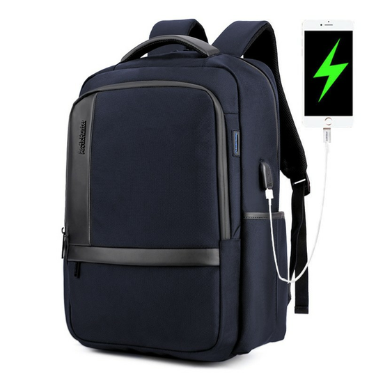 Plecak Arctic Hunter na laptopa 17,3&quot; B00120 z USB - Kolor: niebieski