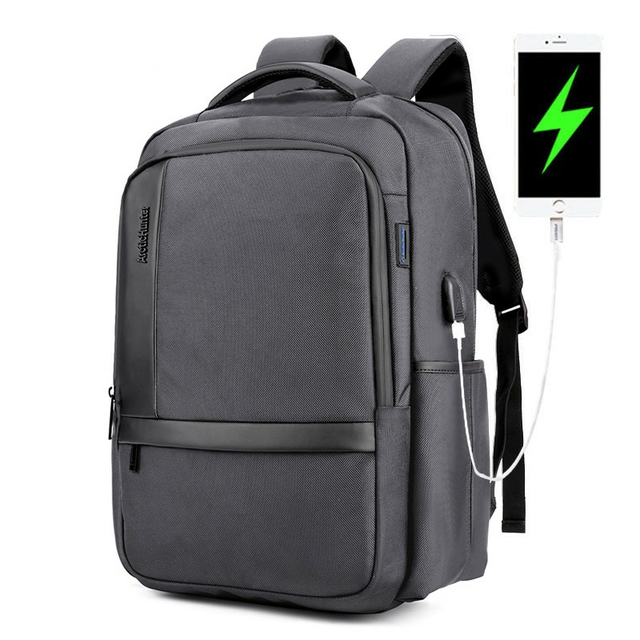 Plecak Arctic Hunter na laptopa 17,3&quot; B00120 z USB - Kolor: szary