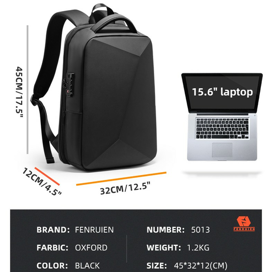 Antykradzieżowy plecak FRN na laptopa 15,6&quot; z USB