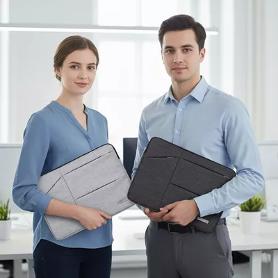 Etui Canvas na laptopa 15,6" z kieszonkami