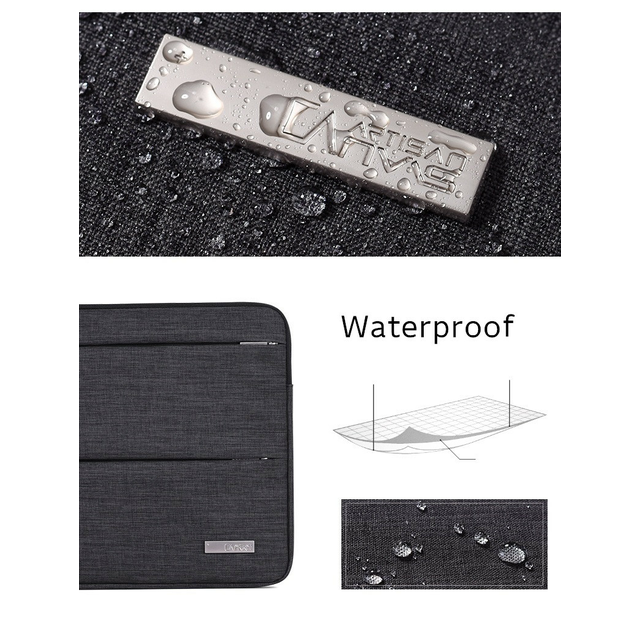 Etui Canvas na laptopa 15,6&quot; z kieszonkami