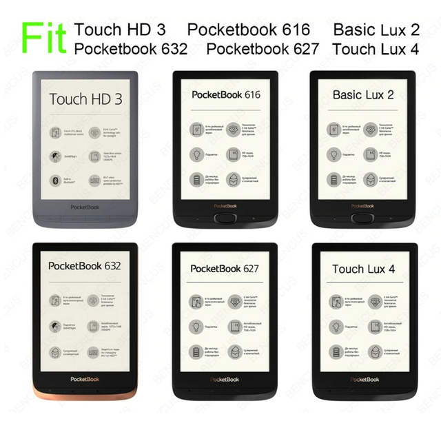 Etui Pocketbook 616/627/632/Touch Lux 4/Basic Lux 2/Touch HD 3