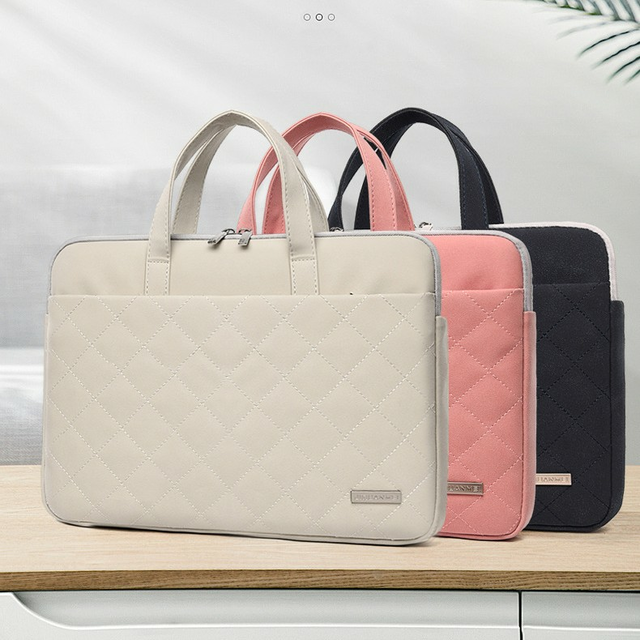 Etui/torba pikowane JQ na laptopa 13,3&quot; 14,1&quot; eco skóra