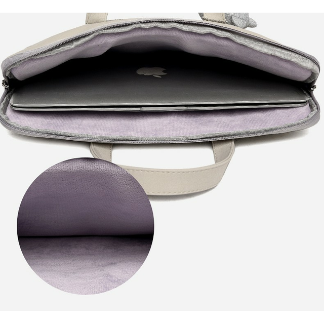 Etui/torba pikowane JQ na laptopa 13,3&quot; 14,1&quot; eco skóra