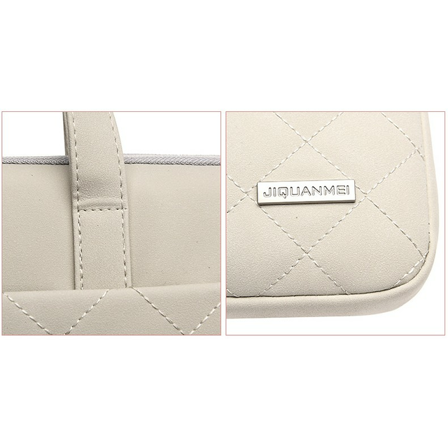 Etui/torba pikowane JQ na laptopa 13,3&quot; 14,1&quot; eco skóra