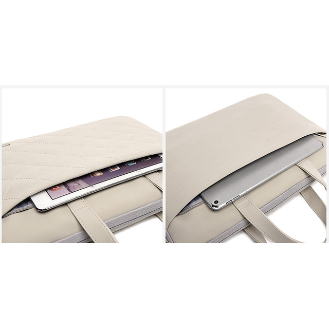 Etui/torba pikowane JQ na laptopa 13,3&quot; 14,1&quot; eco skóra