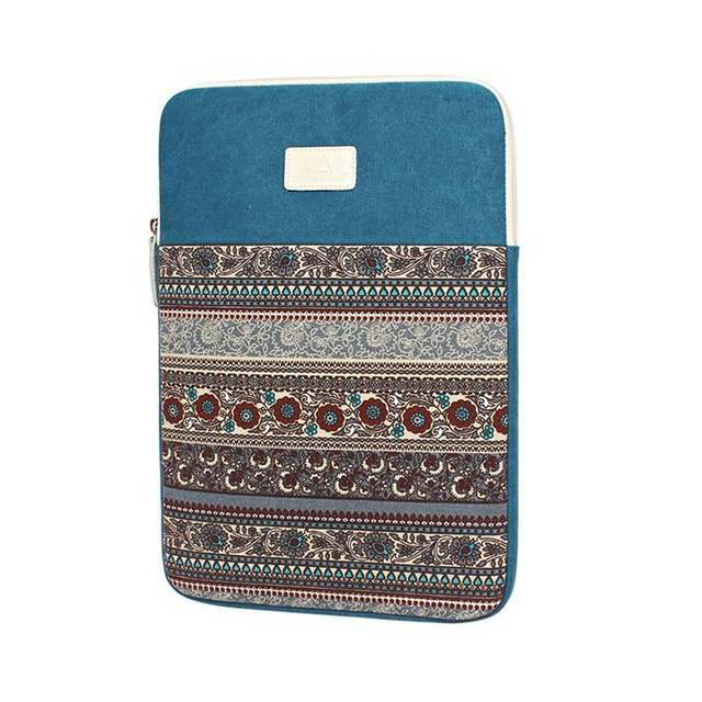 Etui etno Canvas na laptopa 11,6&quot; - Kolor: niebieski