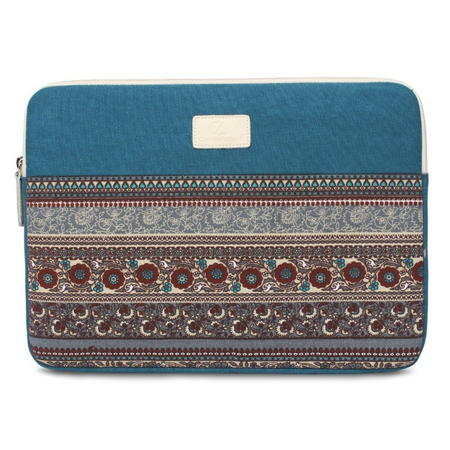 Etui etno Canvas na laptopa 16,4&quot; - Kolor: niebieski
