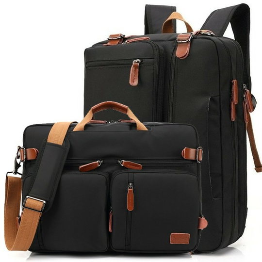 Torba/Plecak Coolbell na laptopa 17,3&quot; CB-5005 - Kolor: czarno-brązowy