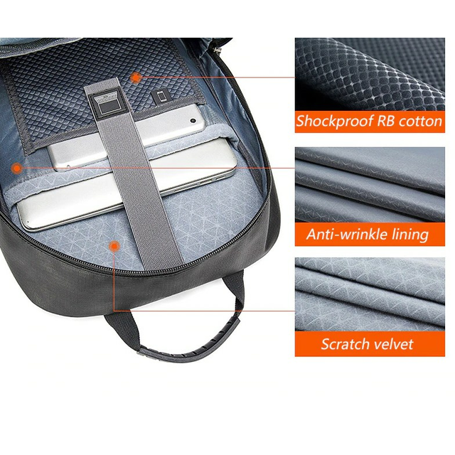 Plecak Aoking na laptopa 15,6&quot; FN77178 z USB (1)