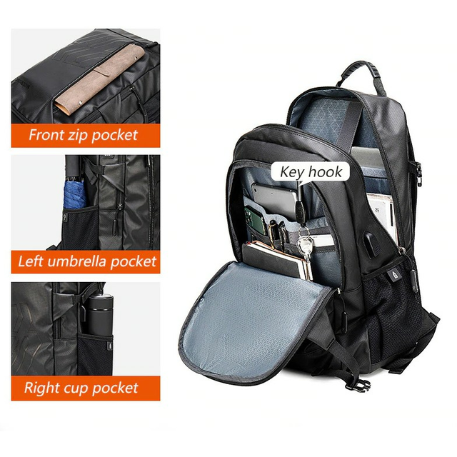 Plecak Aoking na laptopa 15,6&quot; FN77178 z USB (1)