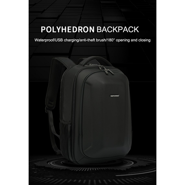 Plecak Aopin na laptopa 15,6&quot; bardzo pojemny z USB i RFID