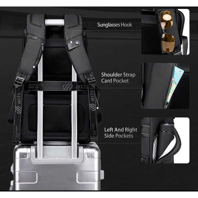 Plecak Arctic Hunter na laptopa 15,6&quot; B00428 z USB