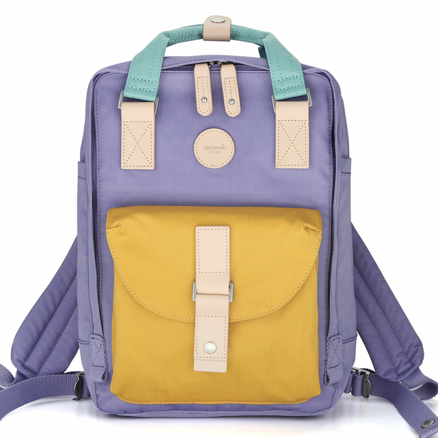 Plecak Himawari HM190L na laptopa 13,3&quot; 14,1&quot; vintage kwiaty (1)