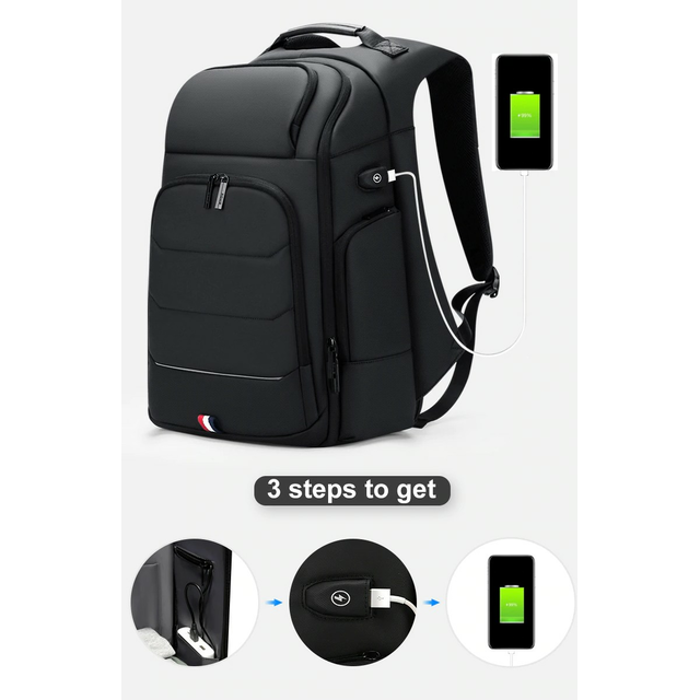 Plecak ROWE R-5076 na laptopa 15,6&quot; 16,4&quot; bardzo pojemny z USB