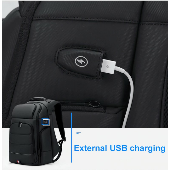 Plecak ROWE R-5076 na laptopa 15,6&quot; 16,4&quot; bardzo pojemny z USB