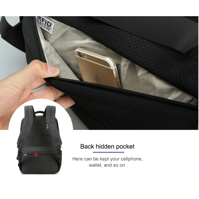 Plecak Tigernu na laptopa 15,6&quot; - 16,4&quot; T-B3668 z USB