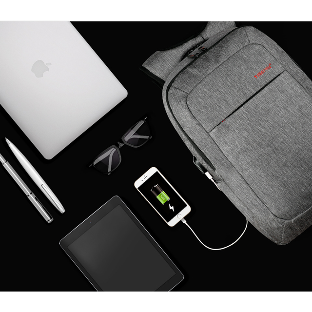 Plecak Tigernu na laptopa 15,6&quot; T-B3090 dwukomorowy z USB