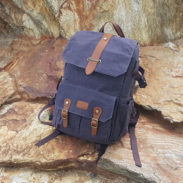 Plecak fotograficzny Ansel XL na aparat + laptopa 14,1&quot; retro z USB